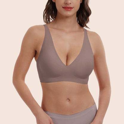 NoriNova - Deep V-Neck Wirefree Seamless Everyday Bra