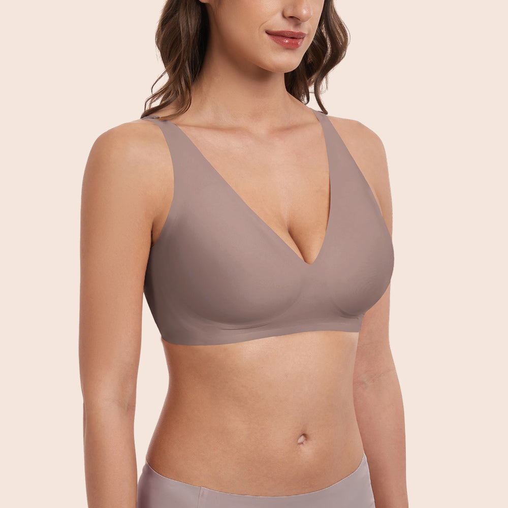 NoriNova - Deep V-Neck Wirefree Seamless Everyday Bra