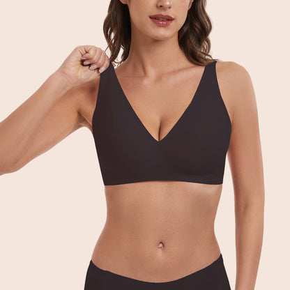 NoriNova - Deep V-Neck Wirefree Seamless Everyday Bra