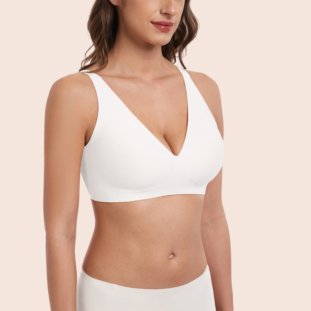 NoriNova - Deep V-Neck Wirefree Seamless Everyday Bra