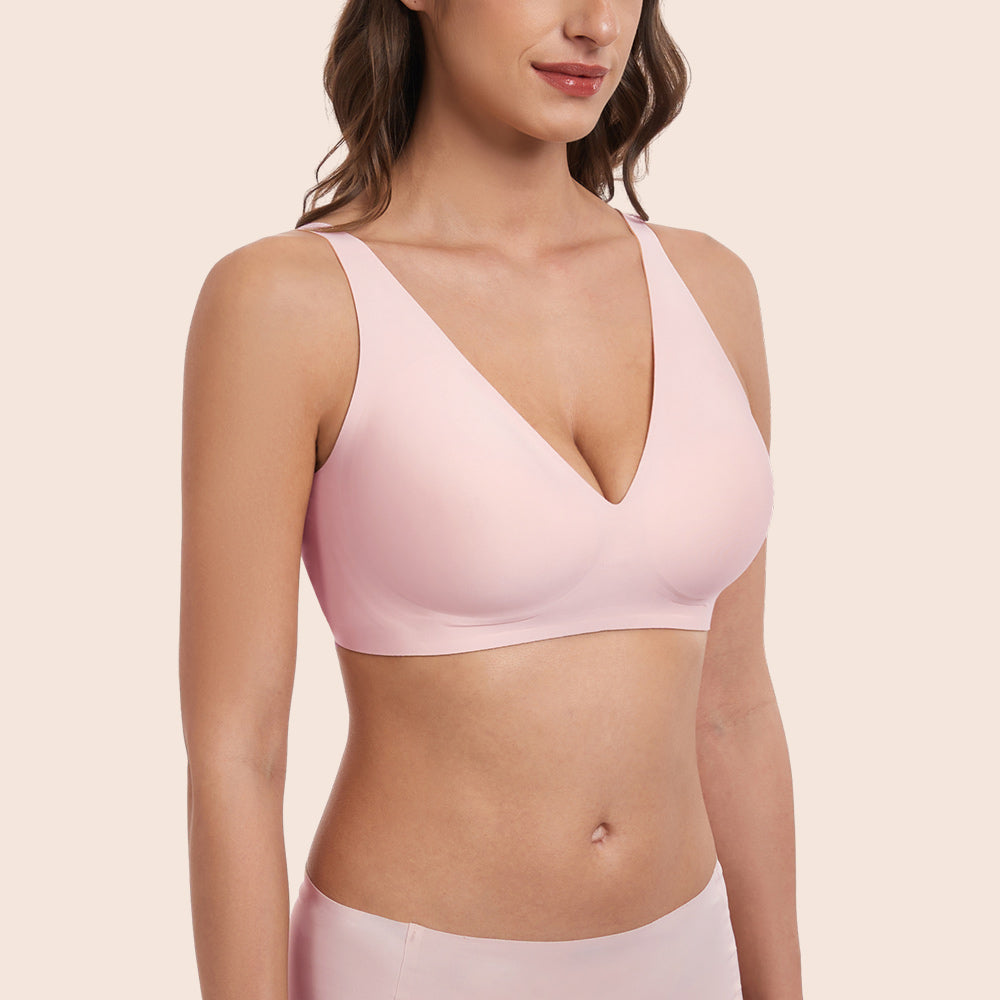 NoriNova - Deep V-Neck Wirefree Seamless Everyday Bra