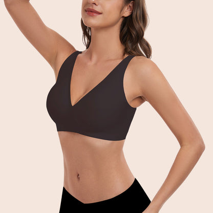 NoriNova - Deep V-Neck Wirefree Seamless Everyday Bra