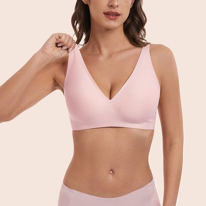 NoriNova - Deep V-Neck Wirefree Seamless Everyday Bra