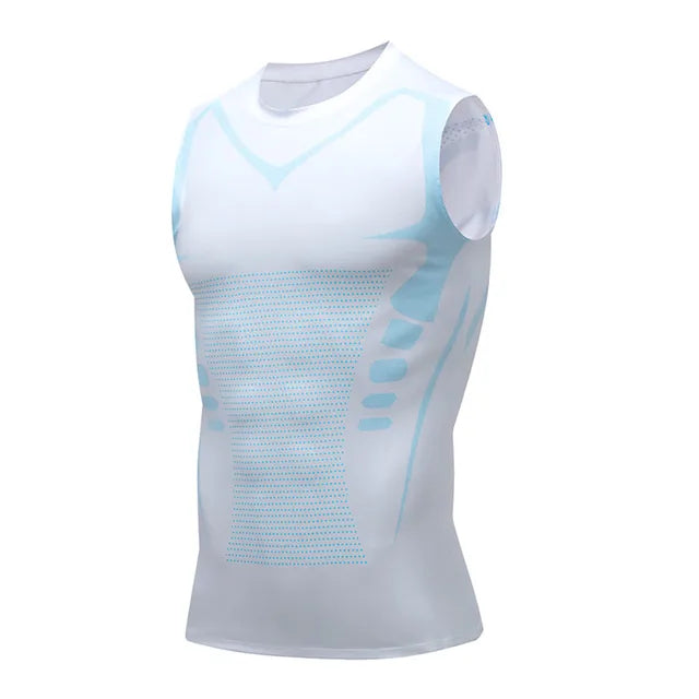 NoriNova - Men's Ionic Shaping Vest | 2024 new version of ice silk fabric for men to build a perfect body with tummy tightening Shirts