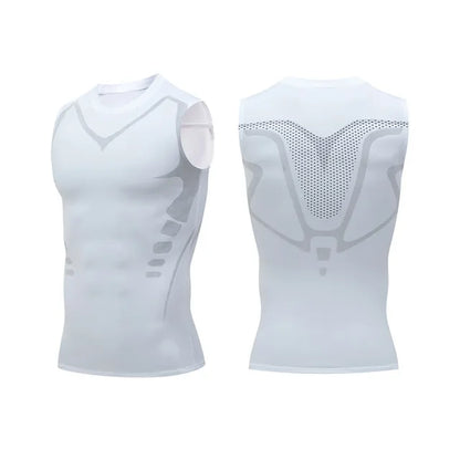 NoriNova - Men's Ionic Shaping Vest | 2024 new version of ice silk fabric for men to build a perfect body with tummy tightening Shirts