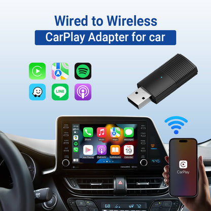 NoriNova - Mini Wireless CarPlay Adapter| Android Auto Adapter